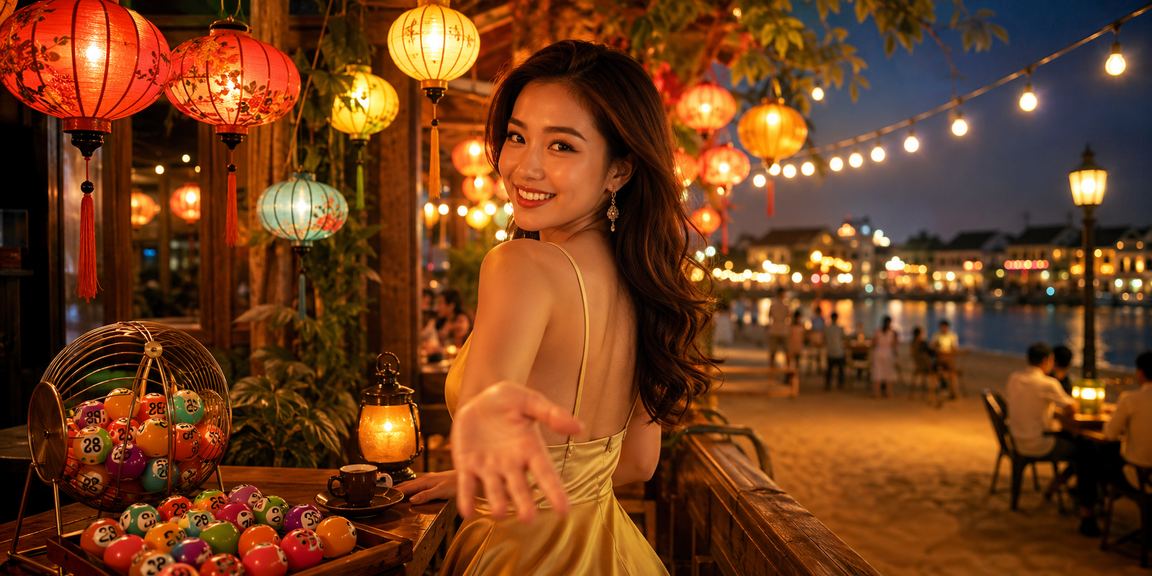 Không gian casino trực tuyến hiện đại tại Việt Nam với ánh sáng rực rỡ và giao diện đa thiết bị